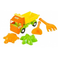 Тигрес. Іграшкова вантажівка Mini Truck з набором для піску, 5 елементів(39157)