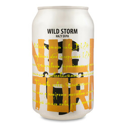 Пиво  Wild Storm светлое н/ф ж/б 0,33л (4820238210172)