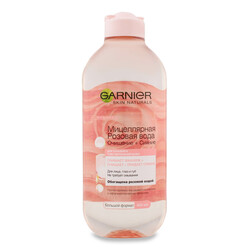 Garnier. Вода мицеллярна Skin Naturals з рожевою водою 400мл. (3600542326810)