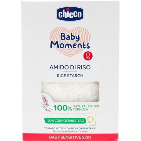 Chicco. Крохмаль рисовий для чутливої шкіри “Baby Moments”, 250 г (10239.00)