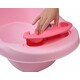 Ванночка Babyhood с термометром Дельфин, розовая