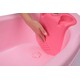 Ванночка Babyhood с термометром Дельфин, розовая
