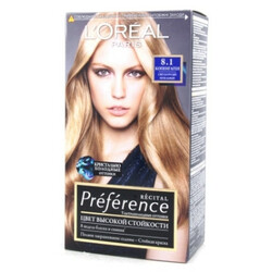 L`Oreal. Краска для волос RECITAL Preference тон 8.11шт (3600520248790)