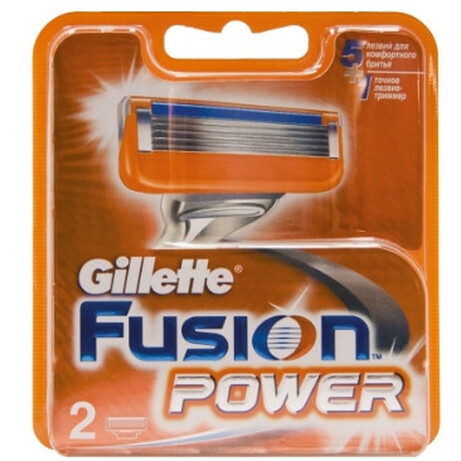 Gillette. Картридж для бритья Gillette Fusion Power  2шт/уп (7702018877560)