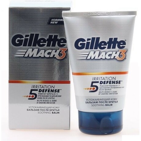 Gillette. Бальзам после бритья Gillette Mach3 Soothing "Успокаивающий кожу" 100 мл (304950)