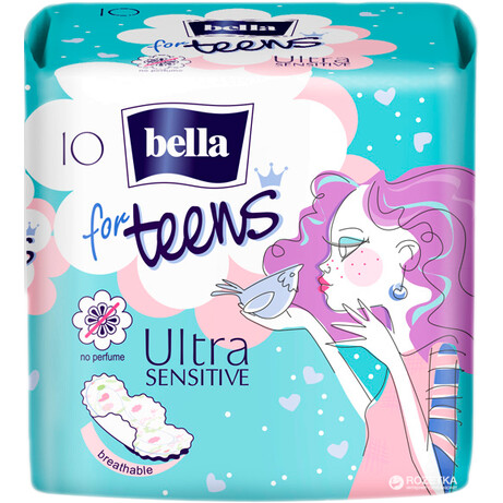 Bella. Прокладення гигиеническиe Bella for Teens Ultra Sensitive, 10 шт(302344)