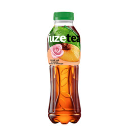 Fuzetea. Чай холодный черный со вкусом персика и розы, 0,5л (5449000235992)