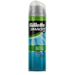 Gillette.Гель для бритья Gillette Mach 3 Close & Fresh "Для гладкого и свежего бритья" (200 мл) (088