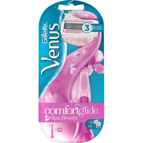 Gillette. Бритва Venus Spa Breeze з 2 змінними касетами(7702018967230)