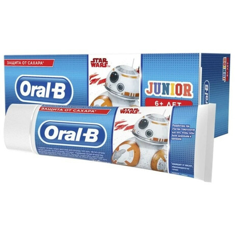 ORAL-B.  Зубная Паста Oral-B Junior Star Wars, 6 лет+ 75 мл (655141)