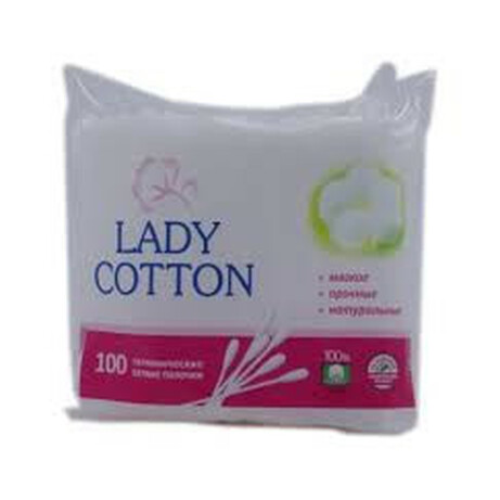 Lady Cotton. Палочки ватные  100шт/уп ( 4820048487351)