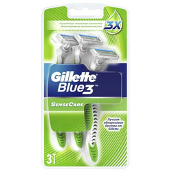 Gillette. Бритви одноразова Blue 3 SenseCare(7702018361540)