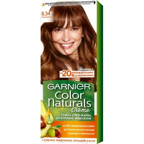 Garnier. Краска для волос Color Naturals тон 6.34 (3600540676993)
