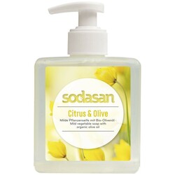 Sodasan.Органічне дитяче рідке мило Citrus - Olive бактерицидне з оліями цитрусових, 330 ml. (4