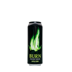 Burn. Напиток энергетический Apple Kivi безалкогольный ж/б, 500мл (5060466510999)