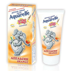 Aquarelle. Детская зубная паста "Апельсин", 50 мл, 3 года + (403362)