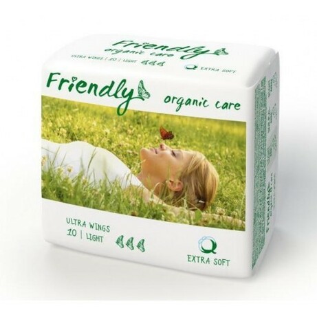 Friendly. Органічні прокладення Organic care Light Extra Soft, 10 шт(701864)