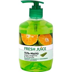 Fresh Juice. Гель-мыло Fresh Juice Green Tangerine&Palmarosa 460 мл (4823015937217)