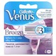 Gillette. Cменные картриджи для бритья Venus Breeze cо встроенными подушечками с гелем (4 шт) (88640