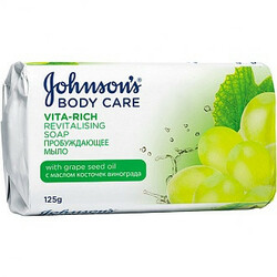 Johnson`s. Мыло  Care Vita Rich С маслом косточек винограда 125 г (284637)