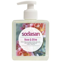 Sodasan. Органическое жидкое мыло Rose-Olive 300 мл (4019886076364)