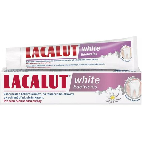 Lacalut. Паста зубная white Эдельвейс 75мл (4016369669389)