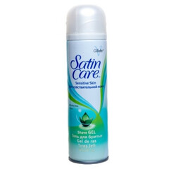 Satin Care. Гель для гоління Алое для чутливої кожиа 200 мл(3014260223007)