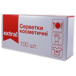 Extra!  Салфетки универсальные 2-слойные в коробке (4824034025497)