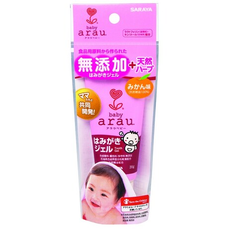 Arau.  "Arau Baby" Зубная паста-гель для малышей 35г  (4973512257858)
