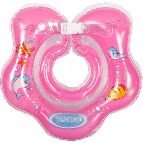 Lindo. Дитячий круг для купання малюків Рожевий(8914927015592)
