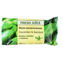 Fresh Juice. Мыло косметическое Cucumber&Bamboo 75мл (8588006034356)
