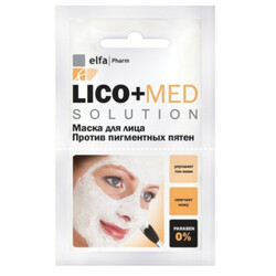 Elfa Pharm. Маска для обличчя Lico+Med проти пігментних плям+ 20мл   (4823015933240)