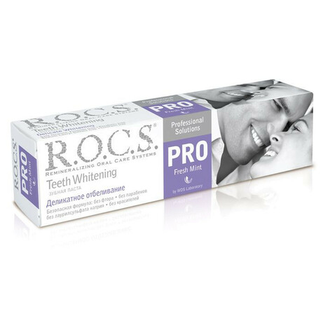 R.O.C.S. Pro Зубна паста  Делікатне вибілювання Fresh Mint 135 г(4607034472191)