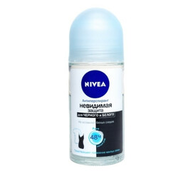 Nivea. Дезодорант кульковий Pure Невидимий захист для чорного і білого 50 мл   (4005900034519)