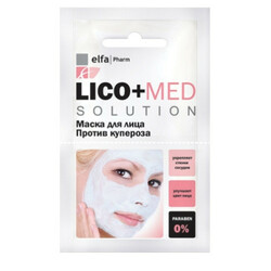 Elfa Pharm. Маска для лица  Lico+Med против купероза  20мл  (4823015933233)