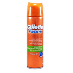 .Gillette.Гель для гоління Fusion Для чутливої шкіри 200мл   (7702018872749)