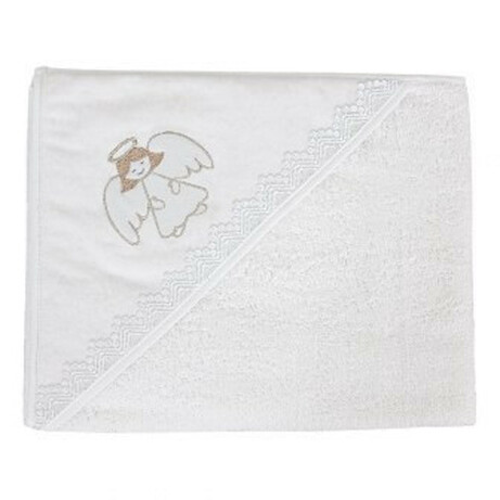 Ceba. Крестильное полотенце Ангел белое 95х95 см (8000886)