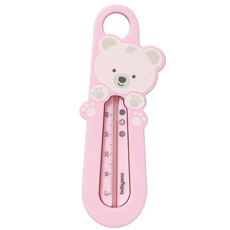 BabyOno. Термометр для ванны плавающий Мишка Розовый (5901435408896)