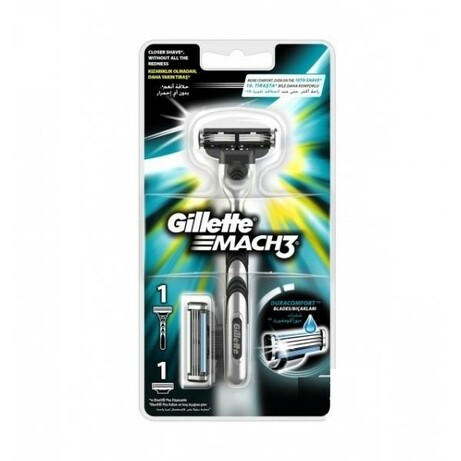 Gillette. Бритва Gillette Mach 3 с 2 сменными картриджами (020706)