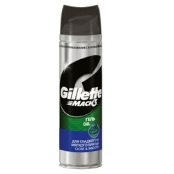 Gillette. Гель для бритья Mach3 Close and Smooth 200мл  (7702018088485)