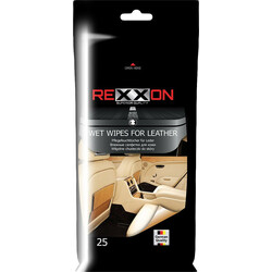 Rexxon. Серветки вологі для шкіряних поверхонь 25 шт(4313042524158)