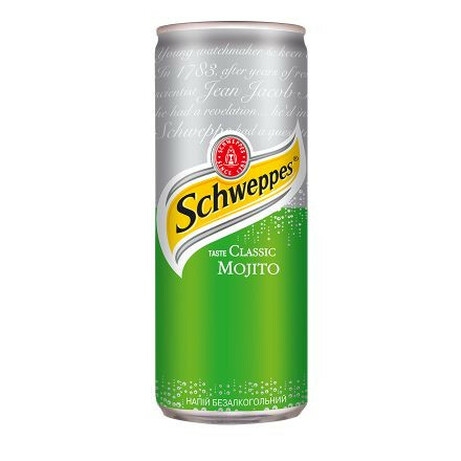 Schweppes. Напиток Classic Mojito сильногазированный, 0,33л(5449000230546)