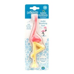 Dr. Brown's. Детская зубная щетка Фламинго (HG058-P4)