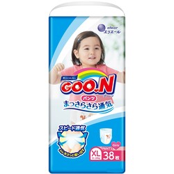 Goo.N. Трусики XL (12-20 кг)  для девочек, mega pack, 38 шт. (4902011751413)