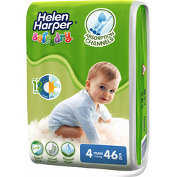 Підгузники Helen Harper Soft&Dry 4(7-18 кг), 46 шт.(5411416060130)