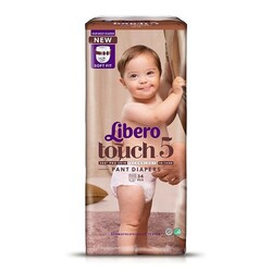 Libero. Підгузники-трусики Libero Touch Pants 5(10-14 кг)   34 шт(7322541092003)