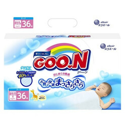 Goo.N. Подгузники GOO.N для новорожденных до 5 кг (размер SS, на липучках, унисекс, 36 шт) (853261)