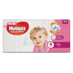 Huggies. Підгузники Huggies Ultra Comfort для дівчаток 4(8-14 кг) Jumbo Pack, 50 шт.(565378)