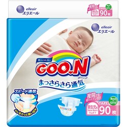 Goo.N. Підгузники GOO.N для новонароджених до 5 кг, mega pack, 90шт(4902011856200)