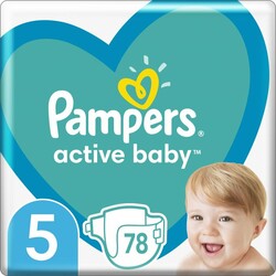 Pampers. Підгузники Pampers Active Baby  5(11-16 кг) (78 шт) (8001090950536)
